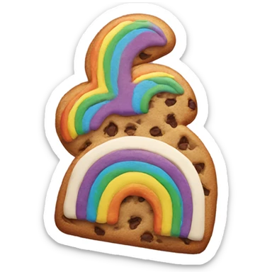 Rainbow cookie  sticker
