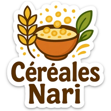  logo pour un magasin de céréales !! Du nom de "céréales nari " sticker