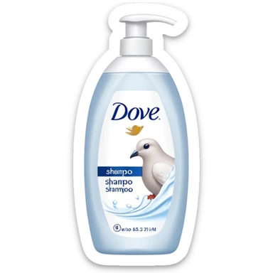 Dove shampoo sticker