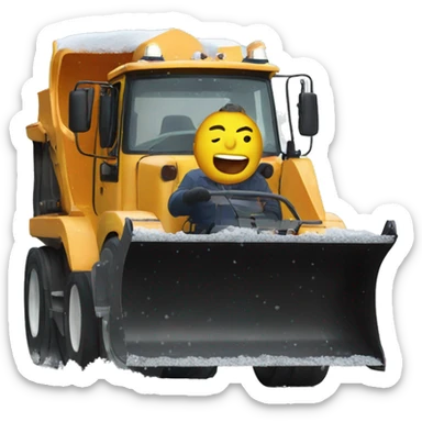 King in a snow plow sticker