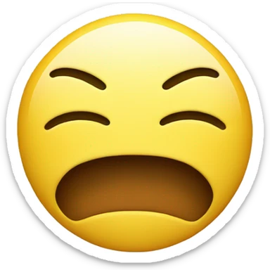 smiley face with closed mouth and tightly shut eyes  sticker