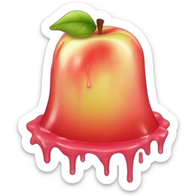 Melting apple ios sticker