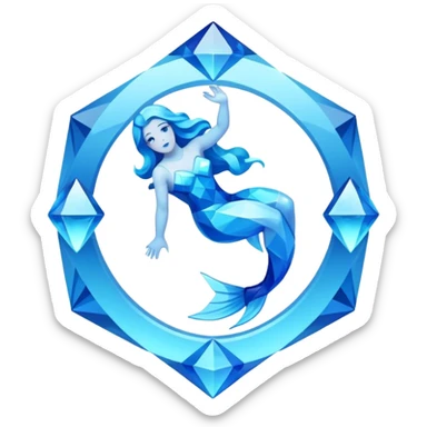 Aquarius sign sticker