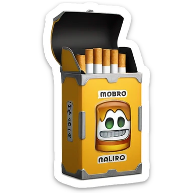 Malboro cigarette box sticker