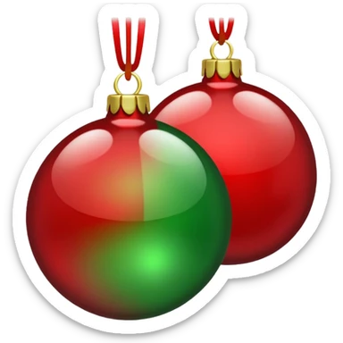 pelotas de navidad sticker