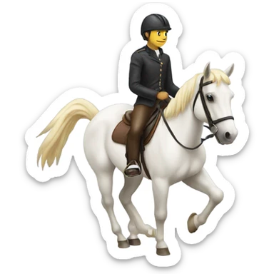 Horse with a rider sticker