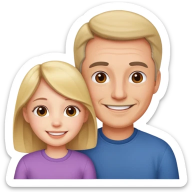 Daughter and dad sticker