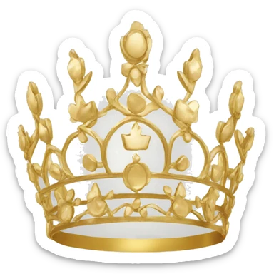 Gold Tiara sticker