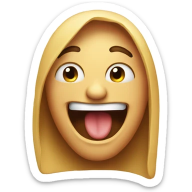 Fake laughing but actually crying sticker