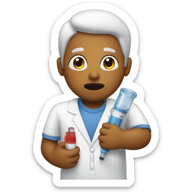 Smh with asthma pump in hand sticker