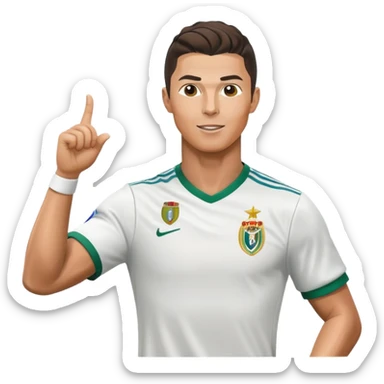 Cristiano Ronaldo celebrating a goal sticker