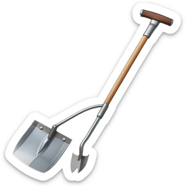 Gardening hoe tool sticker