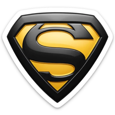 Superman Symbol batman v superman black sticker