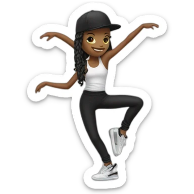 dancer hip hop sticker