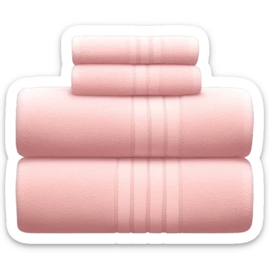 Light pink stacked towels sticker