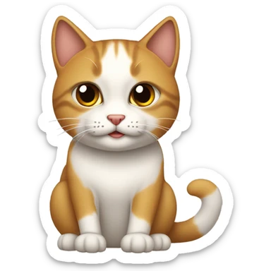 Gato espantado sticker