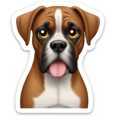 Boxer dog sticker