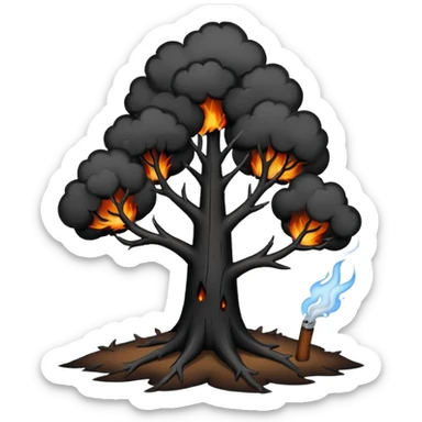 Burnt Trees sticker