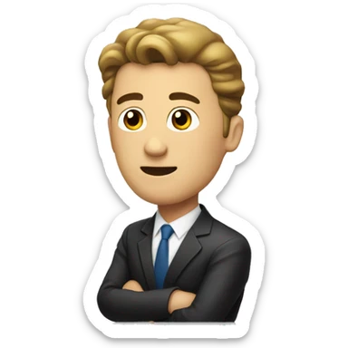 men are negotiating  sticker