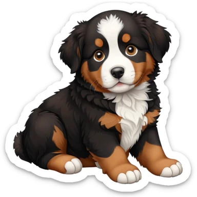 Bernese mountain dog puppy  sticker
