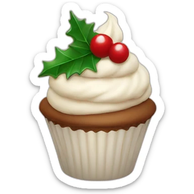 Happy Christmas cupcake sticker