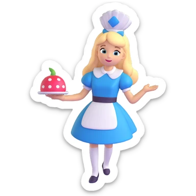 Alice from Alice in Wonderland sticker