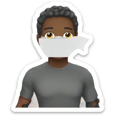 people protest holding a poster in their hand sticker