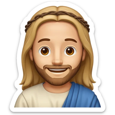Make a jesus christ cartoon emoji like iphone sticker