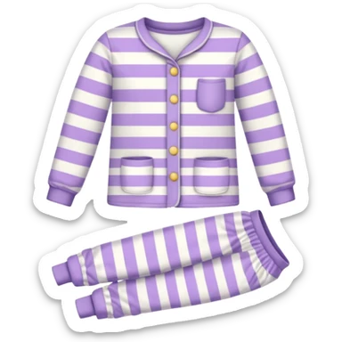 A cozy pajama set sticker