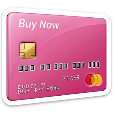 pink buy now pay later sticker