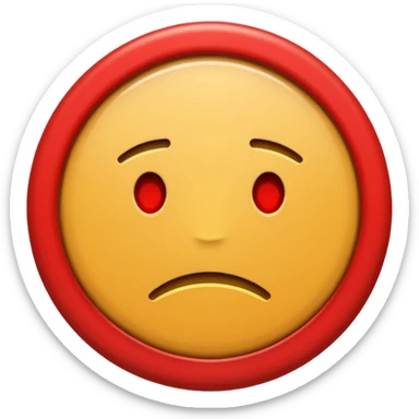 create a emoji that has the word "Junk" in a red circle with a line through it - this means "No junk" Make sure the word is readable through the red line sticker