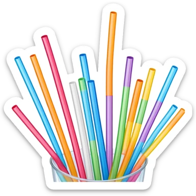 soda straws sticker