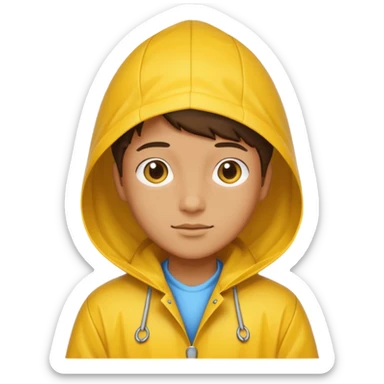 open Raincoat Pedestrian  sticker