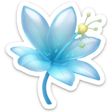 glass fairy flower sticker
