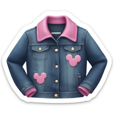 demin minnie mouse jacket  sticker