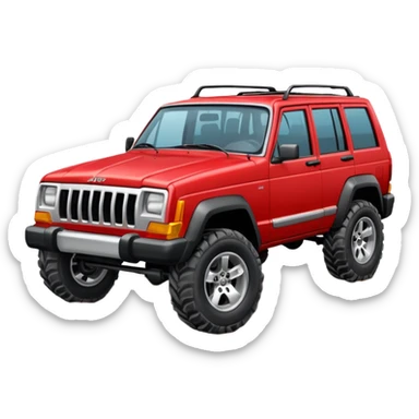 Jeep Cherokee red sticker