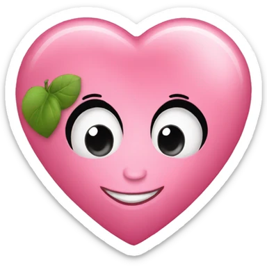  Corazón rosa solo sticker