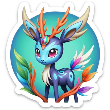 Meloetta-Xerneas-Pokémon-Fakémon-creature sticker