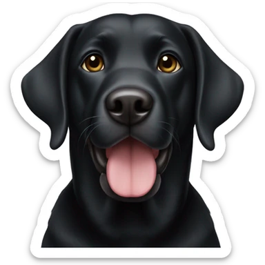 black lab sticker
