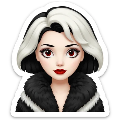 Cruella de vil  sticker