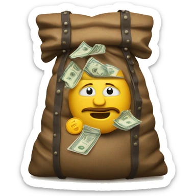 Viking overloaded bag with money sticker