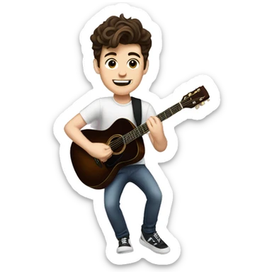 shawn mendes playing guitar sticker