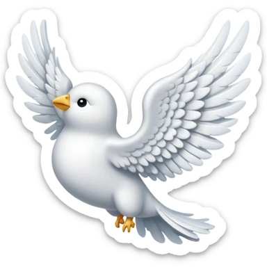 Angel wings on left side sticker