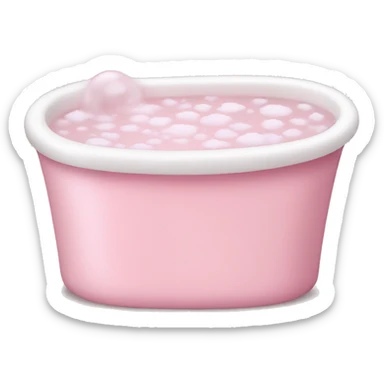 Pale pink Bubble bath sticker