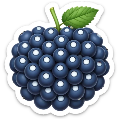 blue blackberry sticker
