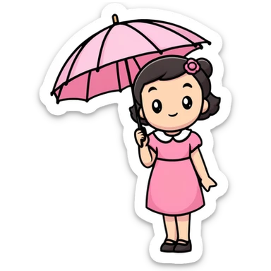 Brawl Stars Piper character sticker