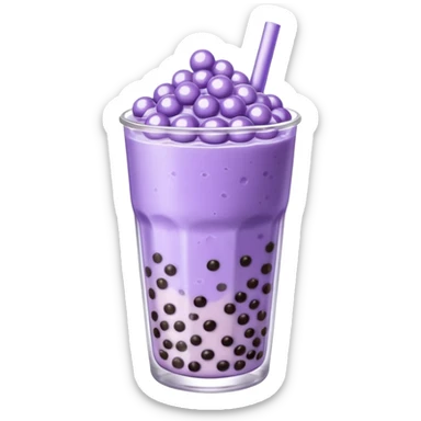 lavender milk tea boba sticker