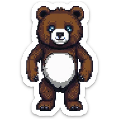 animatronic bear inspired by Five Nights at Freddy's sticker