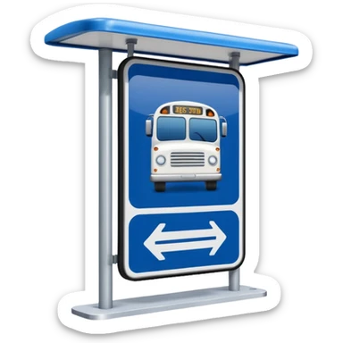 Bus Stop Signboard sticker