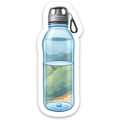Water bottle for hiking sticker
